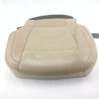 Damage 2015 2016 Ford F150 Left Driver Seat Bottom Cushion Leather Tan Vented