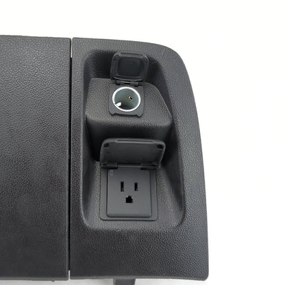 2014 2015 2016 17 Silverado Sierra Center Console Compartment Power Outlet Panel