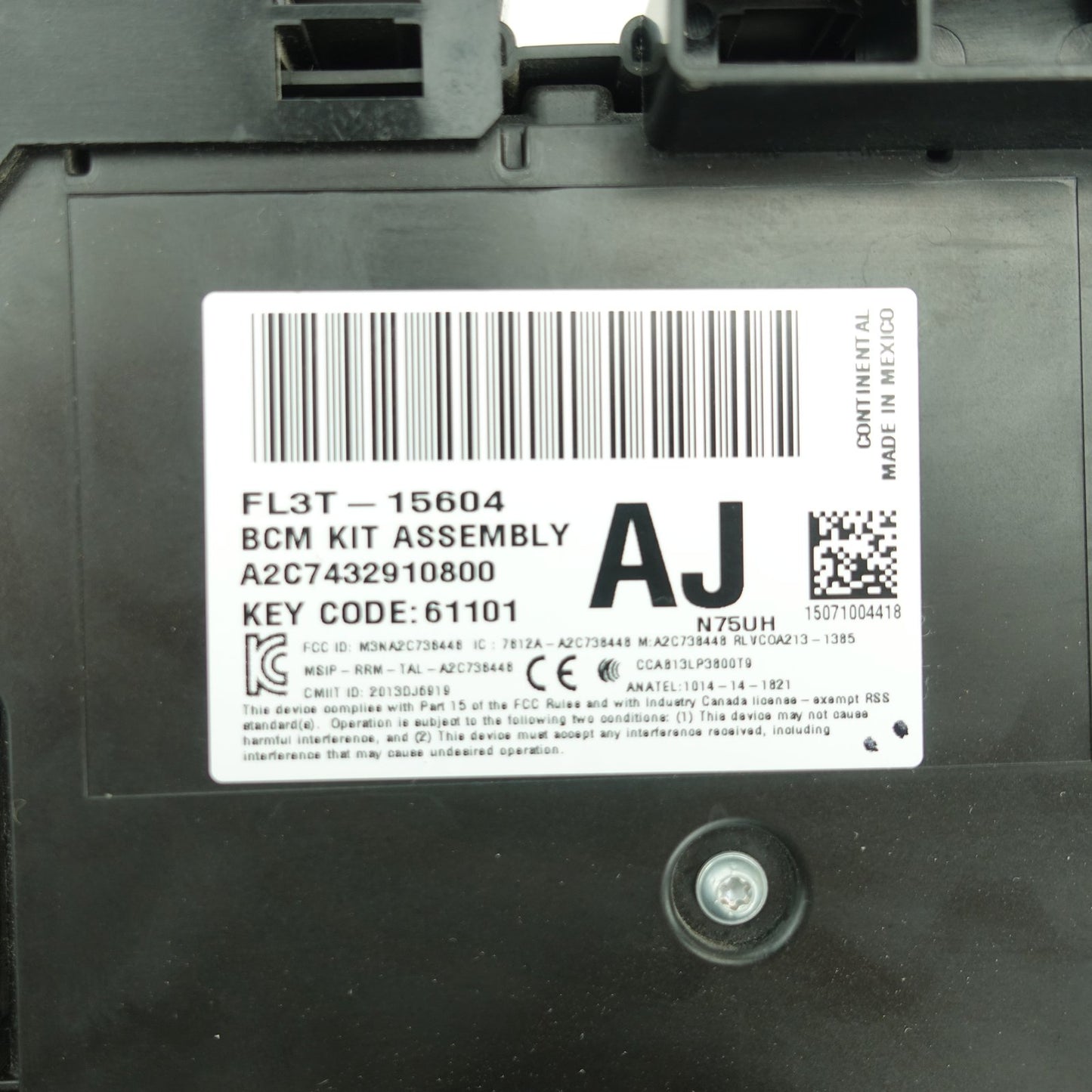 2015 2016 Ford F150 Body Control Module BCM Fuse Smart Junction Keyless Ignition
