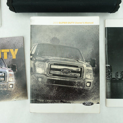 2013 Ford F-250 F-350 Super Duty Owner's Manual Guide Books Set Packet
