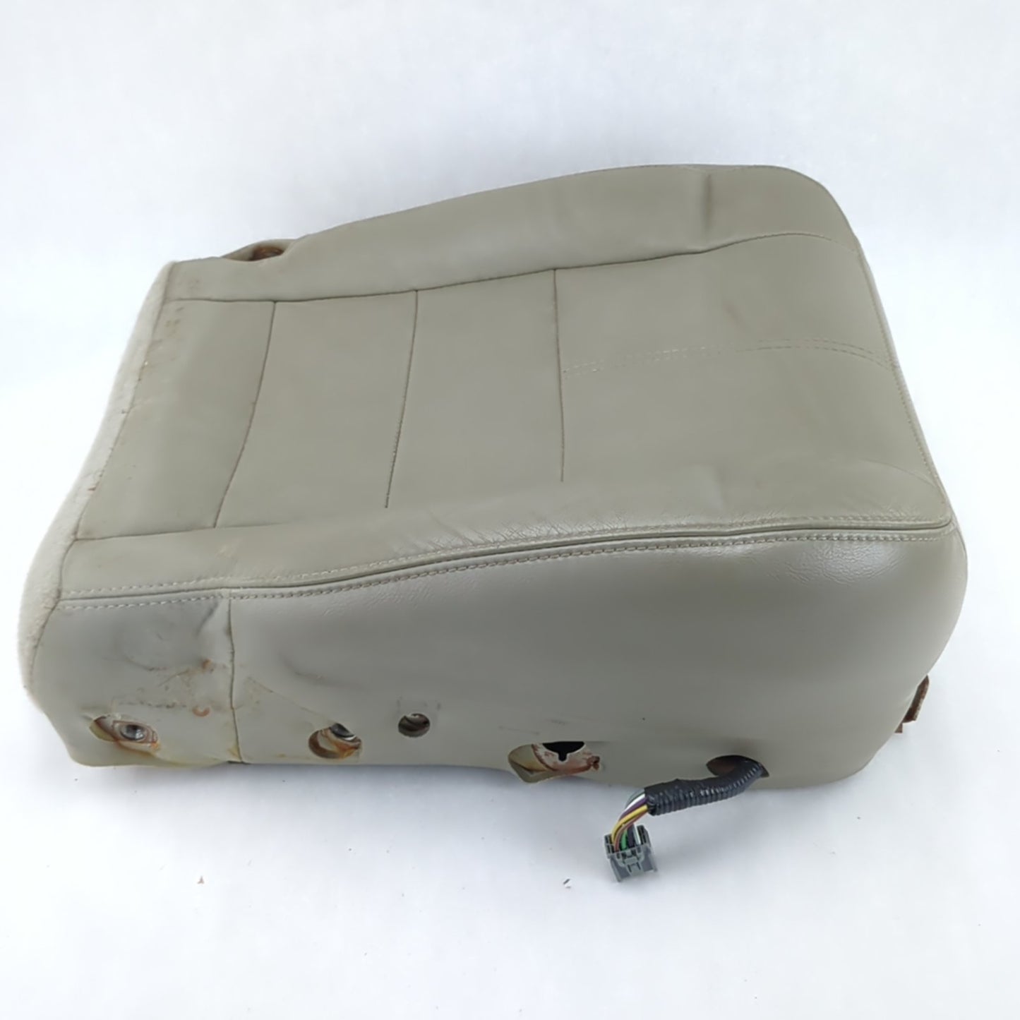 2008 2009 2010 Ford F250 F350 Right Lower Seat Bottom Cushion Leather Gray