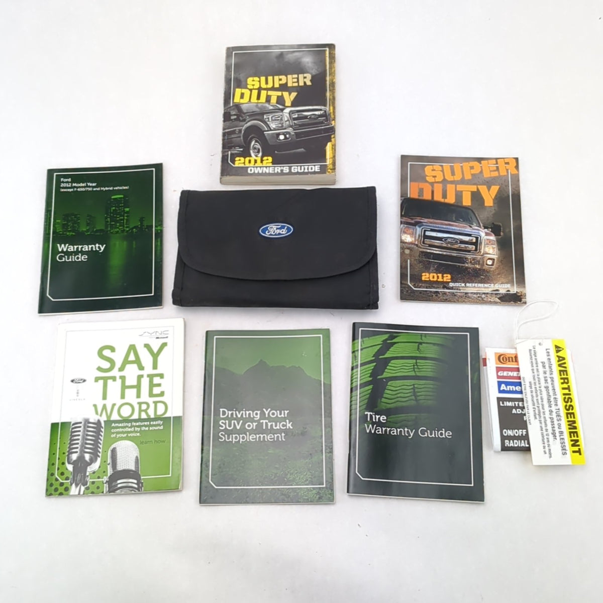 2012 Ford F250 F350 Owners Manual Kit Set Book Guide Pouch