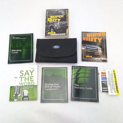 2012 Ford F250 F350 Owners Manual Kit Set Book Guide Pouch