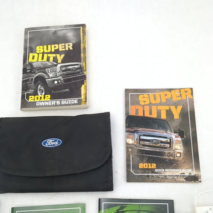 2012 Ford F250 F350 Owners Manual Kit Set Book Guide Pouch