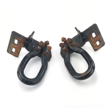 2011 2012 2013 14 Ford F250 F350 Front Left Right Pair Set Tow Hook Hooks Black