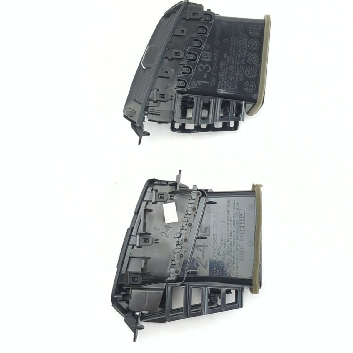 2014 2015 2016 Silverado Sierra Outer Most Edge Dash A/C Heater Air Vent Outlet