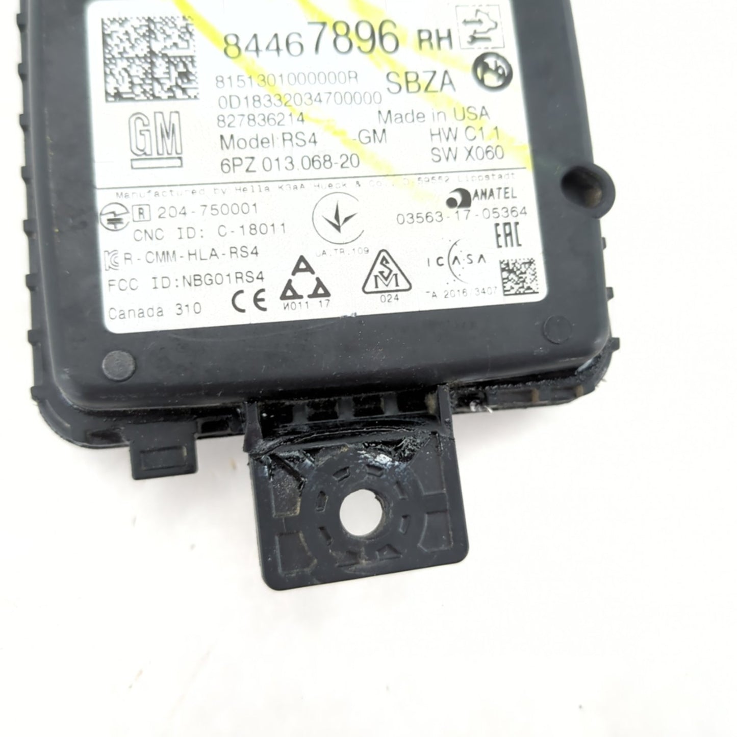2019 2020 Cadillac XT4 Blind Spot Monitor Radar Module Sensor Passenger Right
