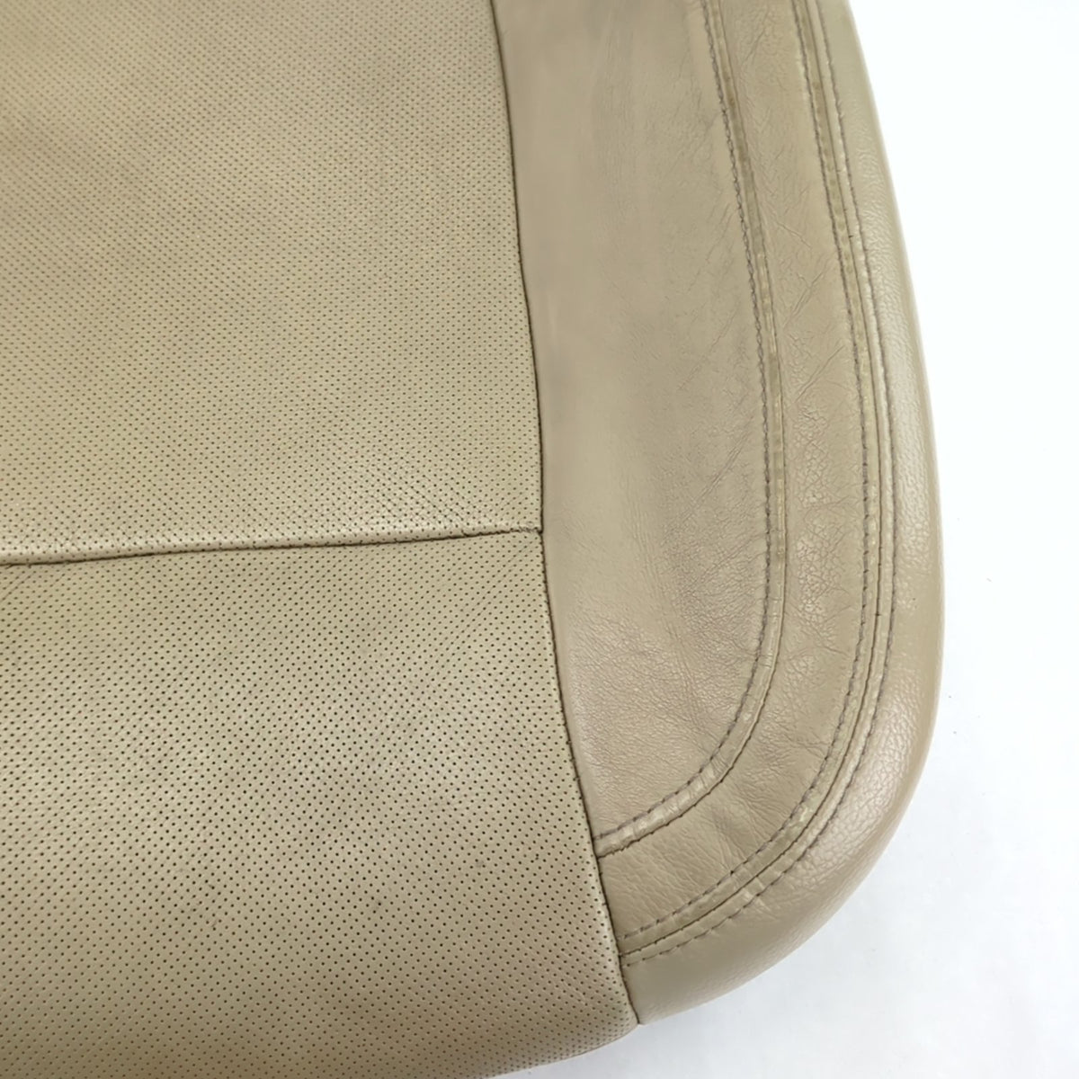 Damage 2015 2016 Ford F150 Left Driver Seat Bottom Cushion Leather Tan Vented