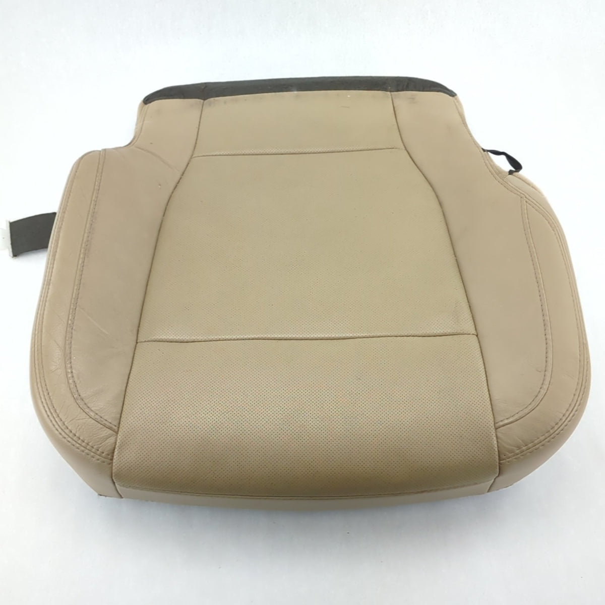 Read 2015 2016 Ford F150 Passenger Seat Bottom Cushion Leather Tan Vented