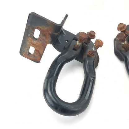 2011 2012 2013 14 Ford F250 F350 Front Left Right Pair Set Tow Hook Hooks Black