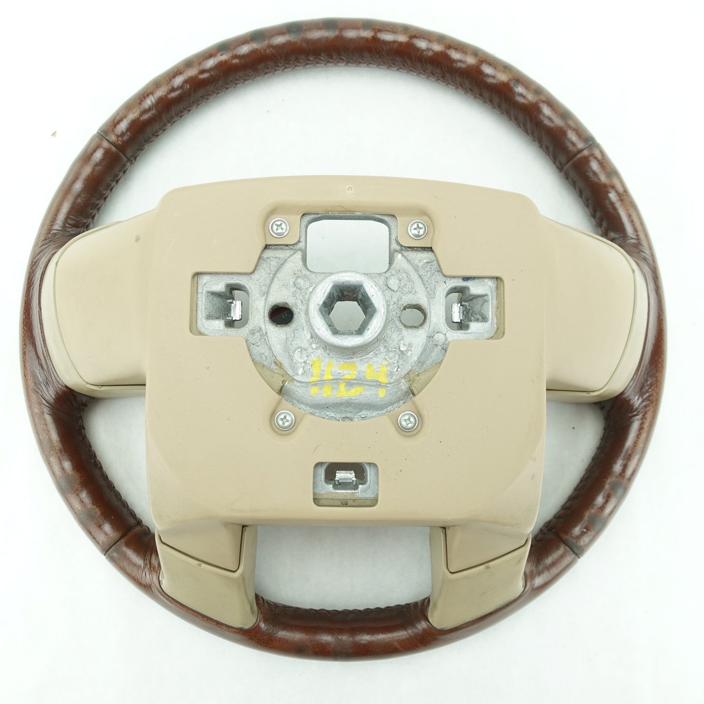 2014 2015 2016 Ford F250 F350 Super Duty Steering Wheel King Ranch Brown Leather