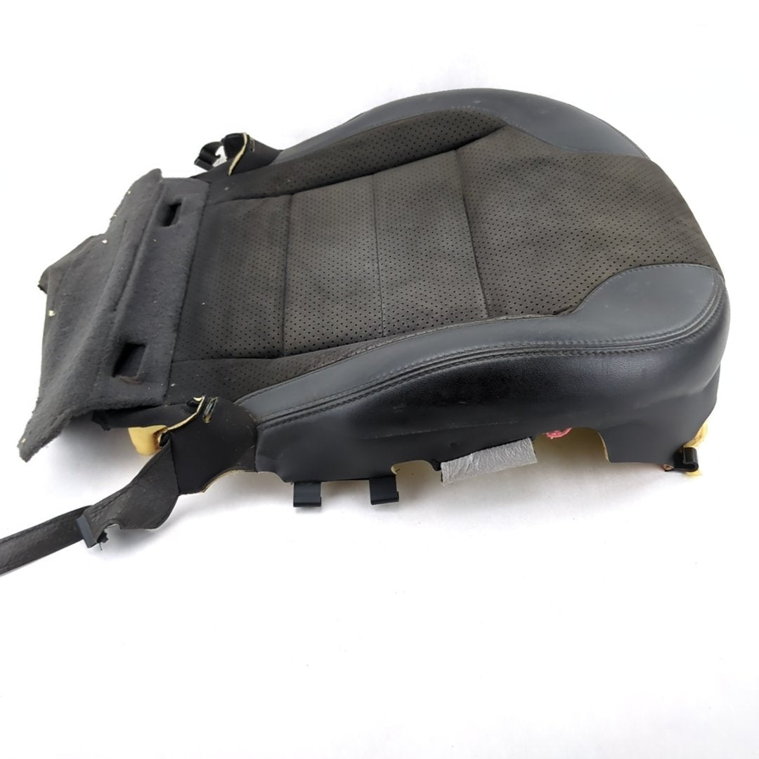 2011 2012 Ford Taurus SHO Right Seat Bottom Cushion Cover Black Leather Suede