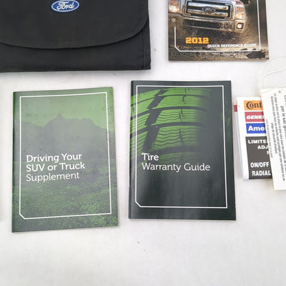 2012 Ford F250 F350 Owners Manual Kit Set Book Guide Pouch