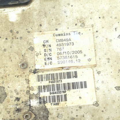 Bent 2006 Ram 3500 Cummins 5.9L ECM Engine Control Module Manual Transmission