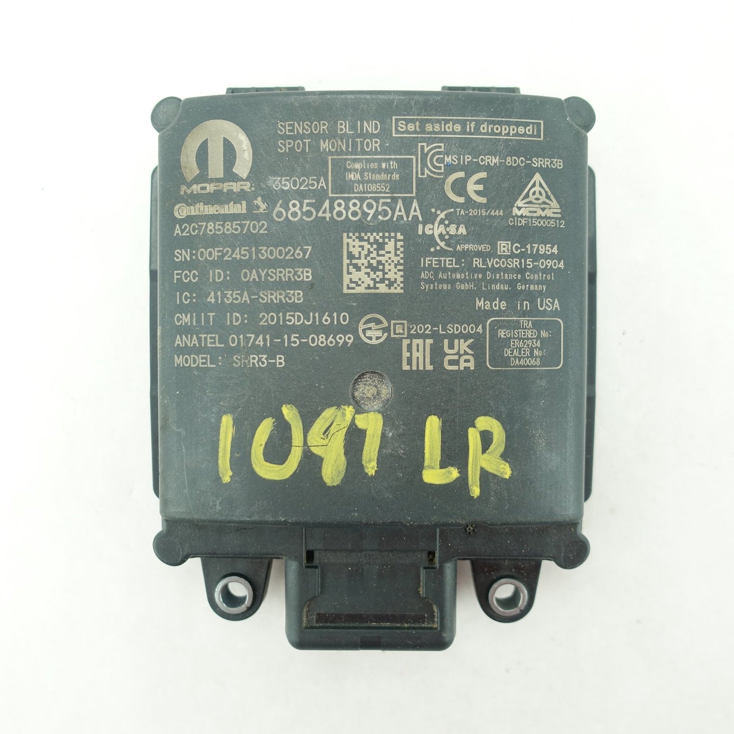 2020 2021 2022 2023 2024 Ram 2500 3500 Blind Spot Monitor Module Radar Sensor