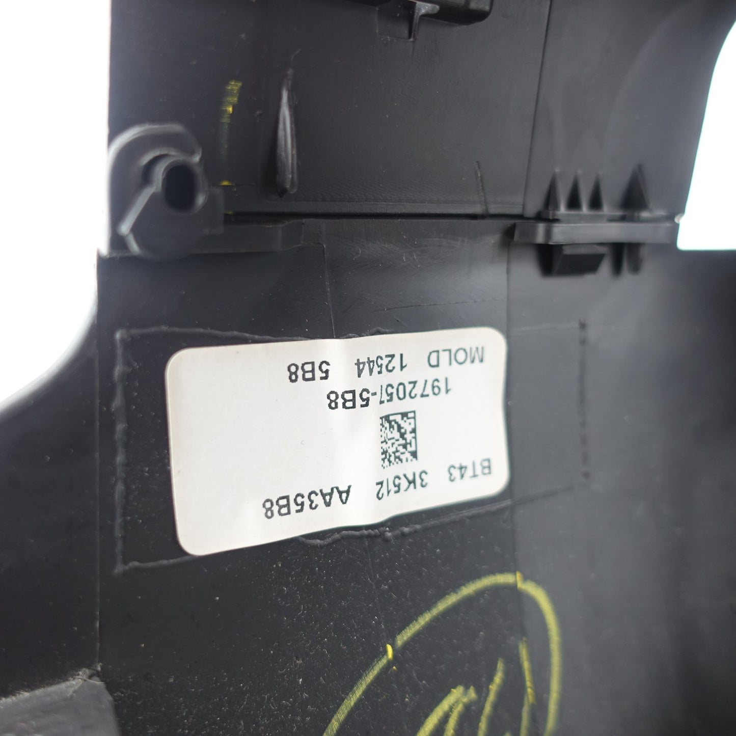 2012 2013 2014 Ford Edge Steering Column Trim Cover Shroud Shell Black