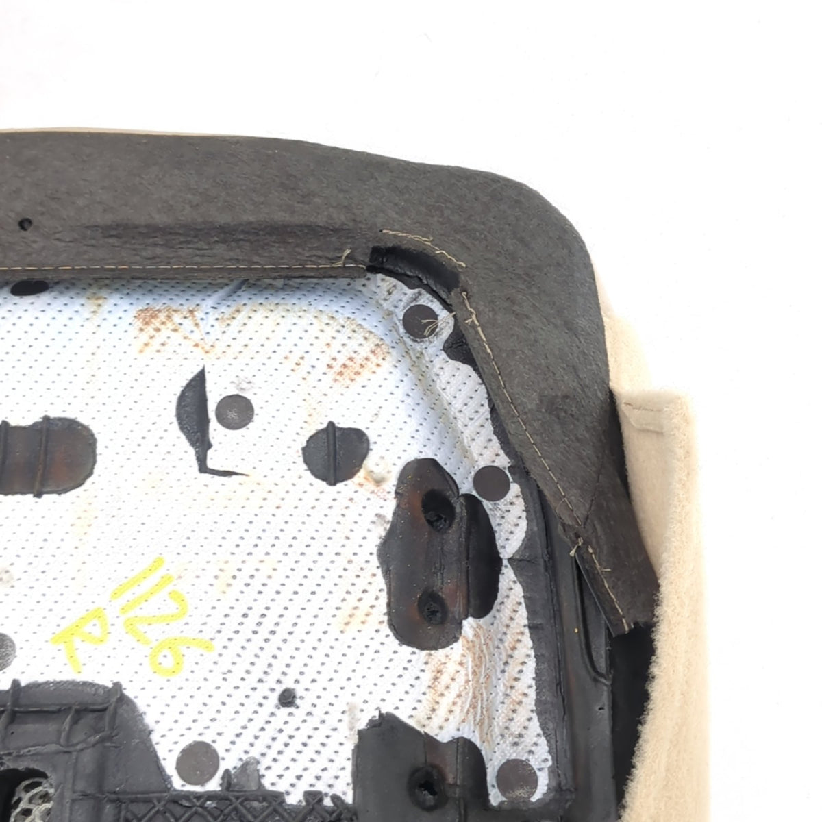 2015 2016 Ford F150 Passenger Seat Bottom Cushion Leather Tan Vented