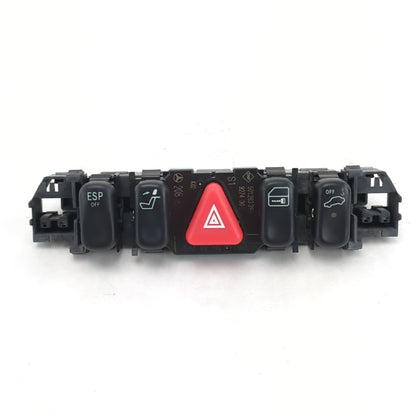2000 Mercedes-Benz C230 C280 Multifunction Hazard ESP Seat Sunshade Switch Panel