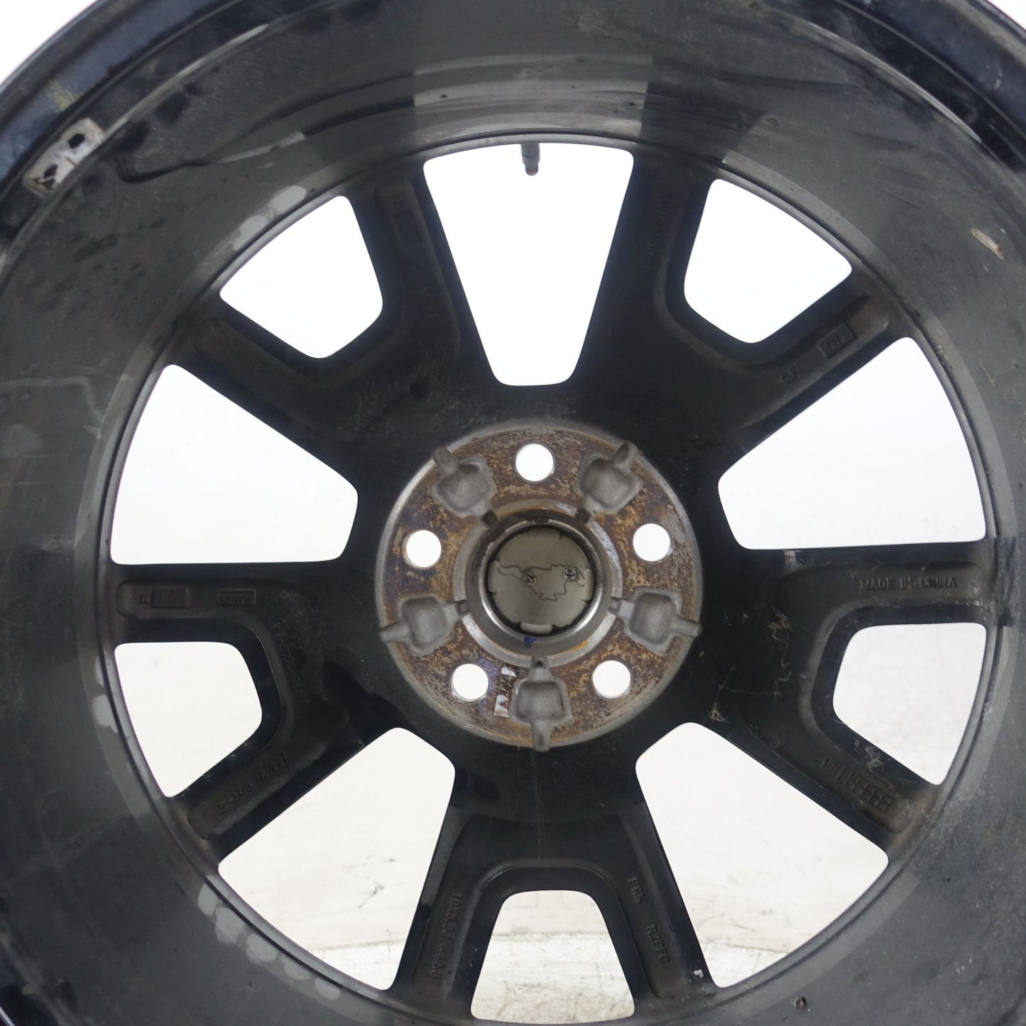 Damage 2017 Ford Mustang 19 inch 5 Spoke Black OEM Wheel Rim Ring