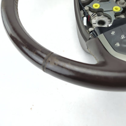 Worn 2014 2015 2016 2017 18 Silverado Sierra Brown Leather Steering Wheel Heated