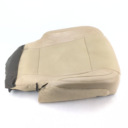 Damage 2015 2016 Ford F150 Left Driver Seat Bottom Cushion Leather Tan Vented