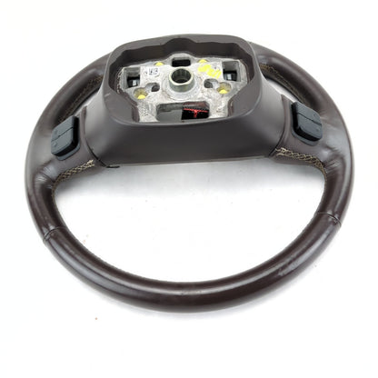 Worn 2014 2015 2016 2017 18 Silverado Sierra Brown Leather Steering Wheel Heated