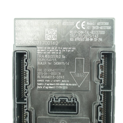 2018 2019 2020 Honda Odyssey Body Control Module BCM Center Dash Unit Computer