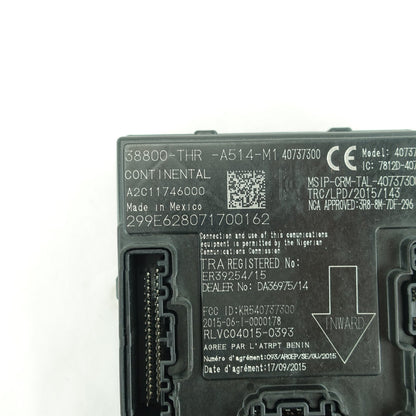 2018 2019 2020 Honda Odyssey Body Control Module BCM Center Dash Unit Computer