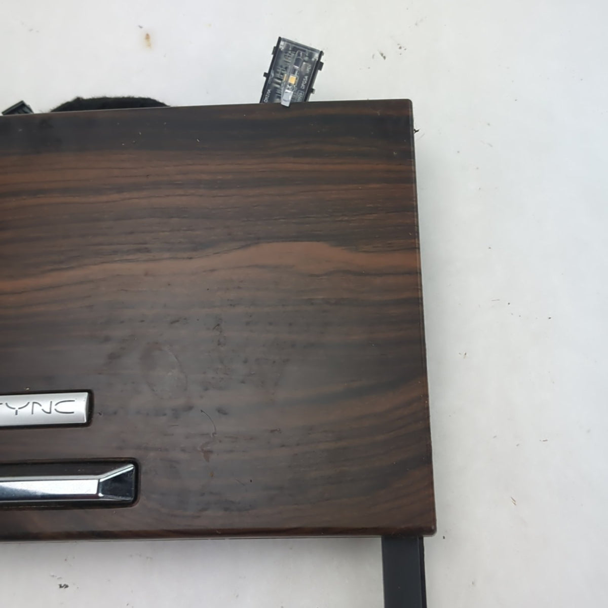 2018 2019 2020 Ford F-150 Center Console Media Hub Sliding Door Lid Wood Grain