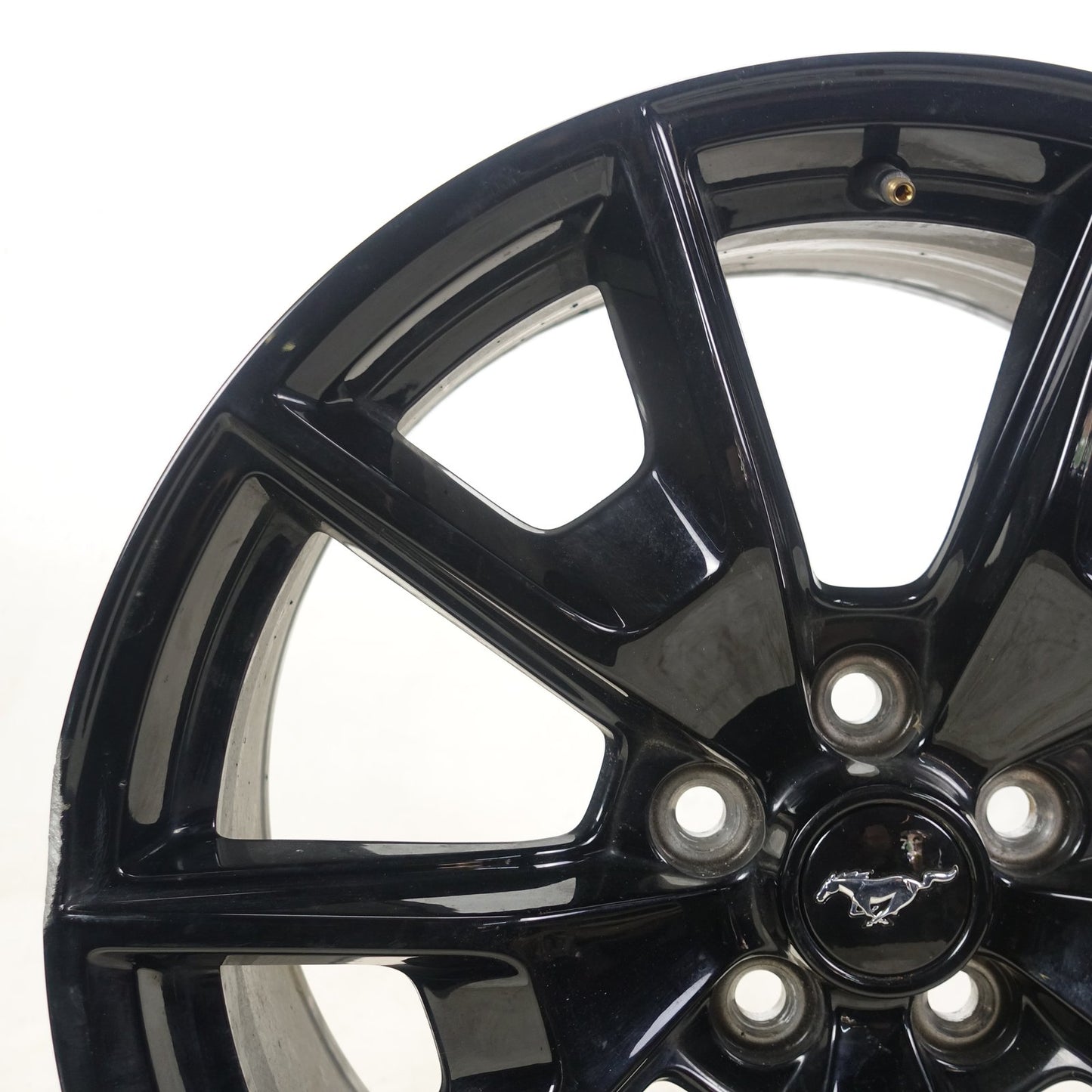 Damage 2017 Ford Mustang 19 inch 5 Spoke Black OEM Wheel Rim Ring