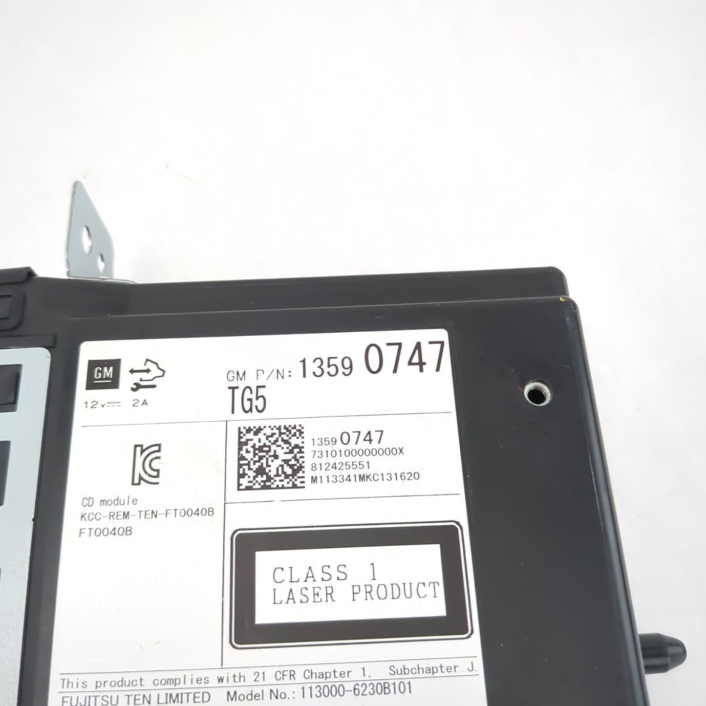 2013 2014 2015 Silverado Sierra Disc Player CD Radio Module