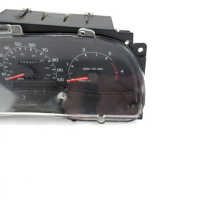 2000 2001 Ford F350 F450 Instrument Cluster Speedometer Tachometer Diesel 174K