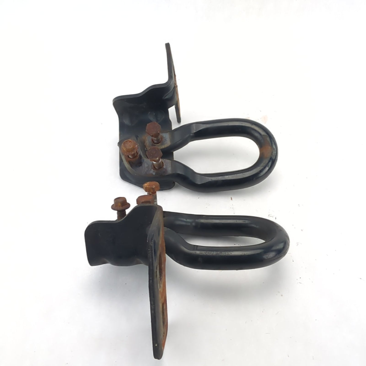 2011 2012 2013 14 Ford F250 F350 Front Left Right Pair Set Tow Hook Hooks Black