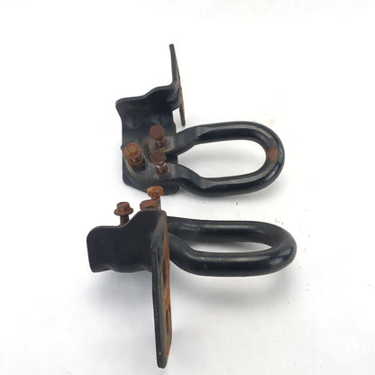 2011 2012 2013 14 Ford F250 F350 Front Left Right Pair Set Tow Hook Hooks Black